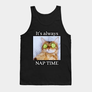 Most Likely to Take a Nap, It's Always Nap Time Funny cat Tank Top